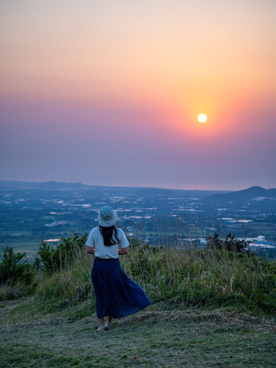 정물오름 노을